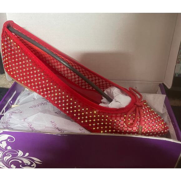 Nixi Red ballet flats new in box - Picture 1 of 1